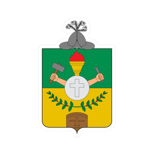 Escudo de Supia (Colombia) (Coat of Arms) STICKER Vinyl Kiss-Cut Decal 2 Inch White - The Sticker Space