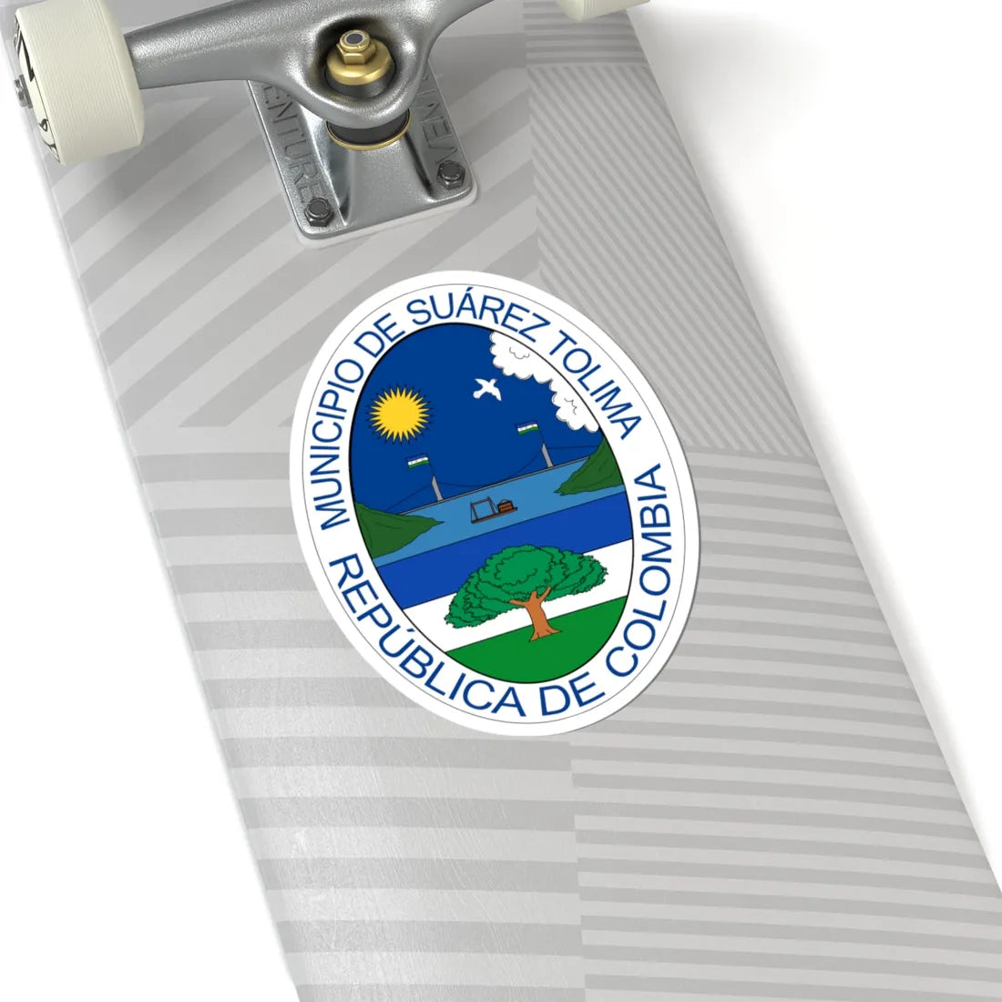 Escudo de Suárez - Tolima (Colombia) (Coat of Arms) STICKER Vinyl Kiss-Cut Decal - The Sticker Space