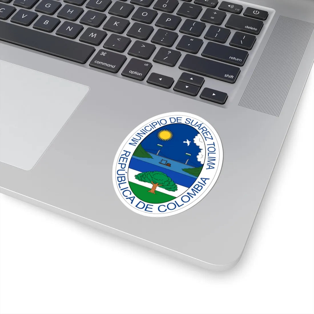 Escudo de Suárez - Tolima (Colombia) (Coat of Arms) STICKER Vinyl Kiss-Cut Decal - The Sticker Space