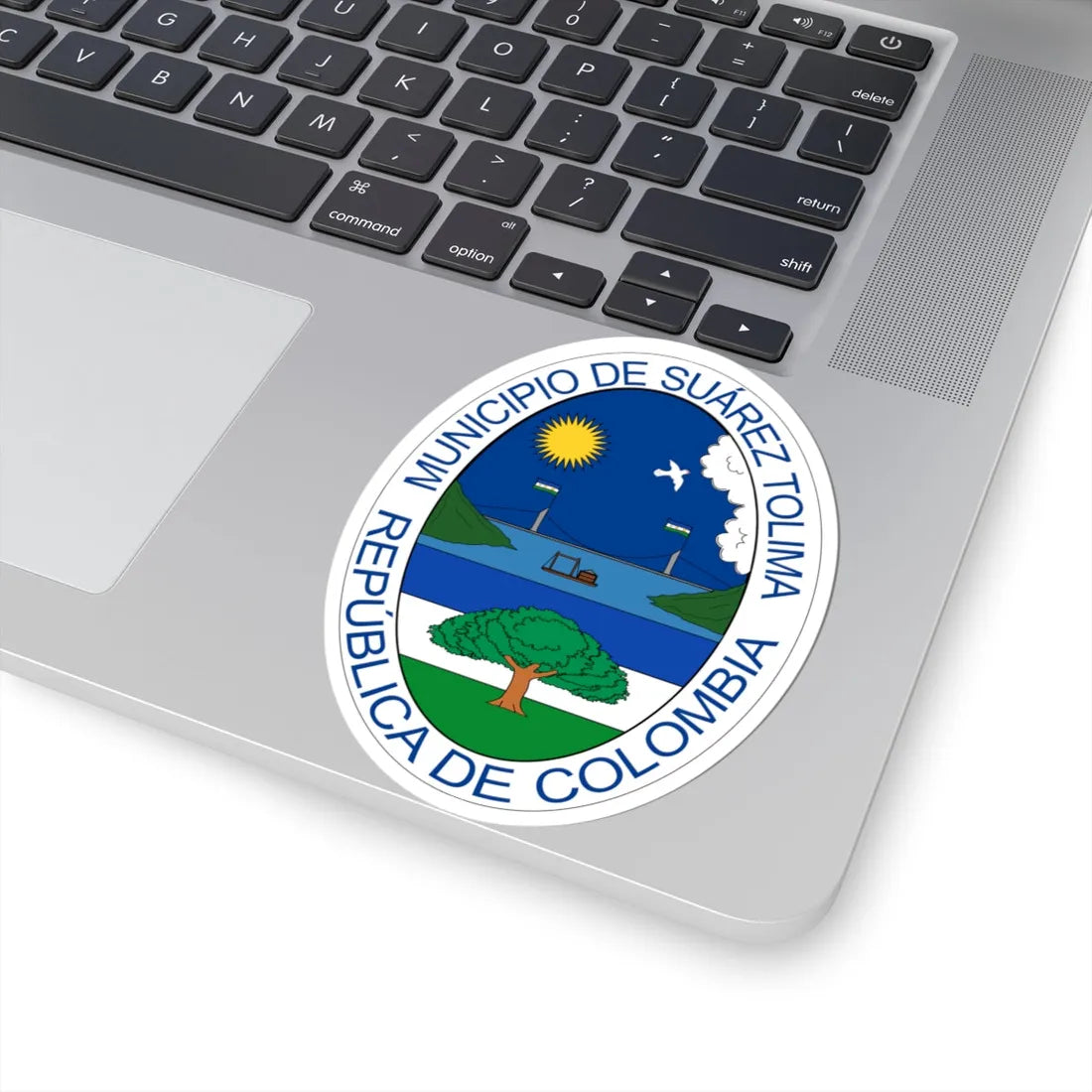 Escudo de Suárez - Tolima (Colombia) (Coat of Arms) STICKER Vinyl Kiss-Cut Decal - The Sticker Space