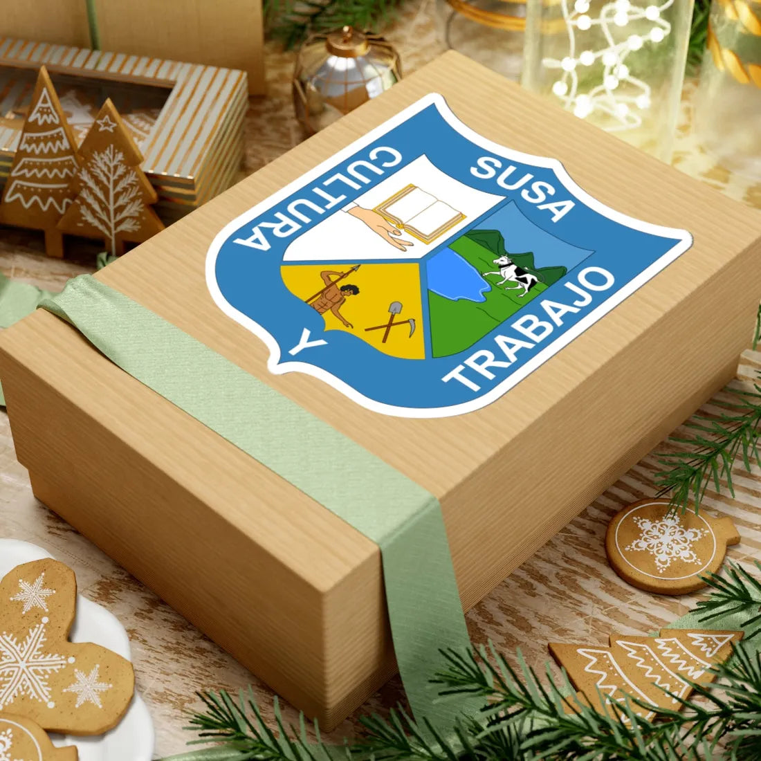 Escudo de Susa - Cundinamarca (Colombia) (Coat of Arms) STICKER Vinyl Kiss-Cut Decal - The Sticker Space