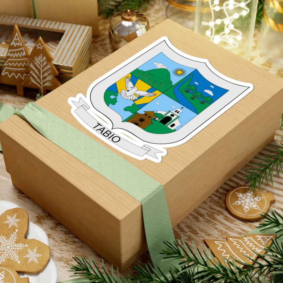 Escudo de Tabio (Colombia) (Coat of Arms) STICKER Vinyl Kiss-Cut Decal - The Sticker Space