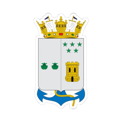 Escudo de Talcahuano (Chile) (Coat of Arms) STICKER Vinyl Kiss-Cut Decal 4 Inch White - The Sticker Space