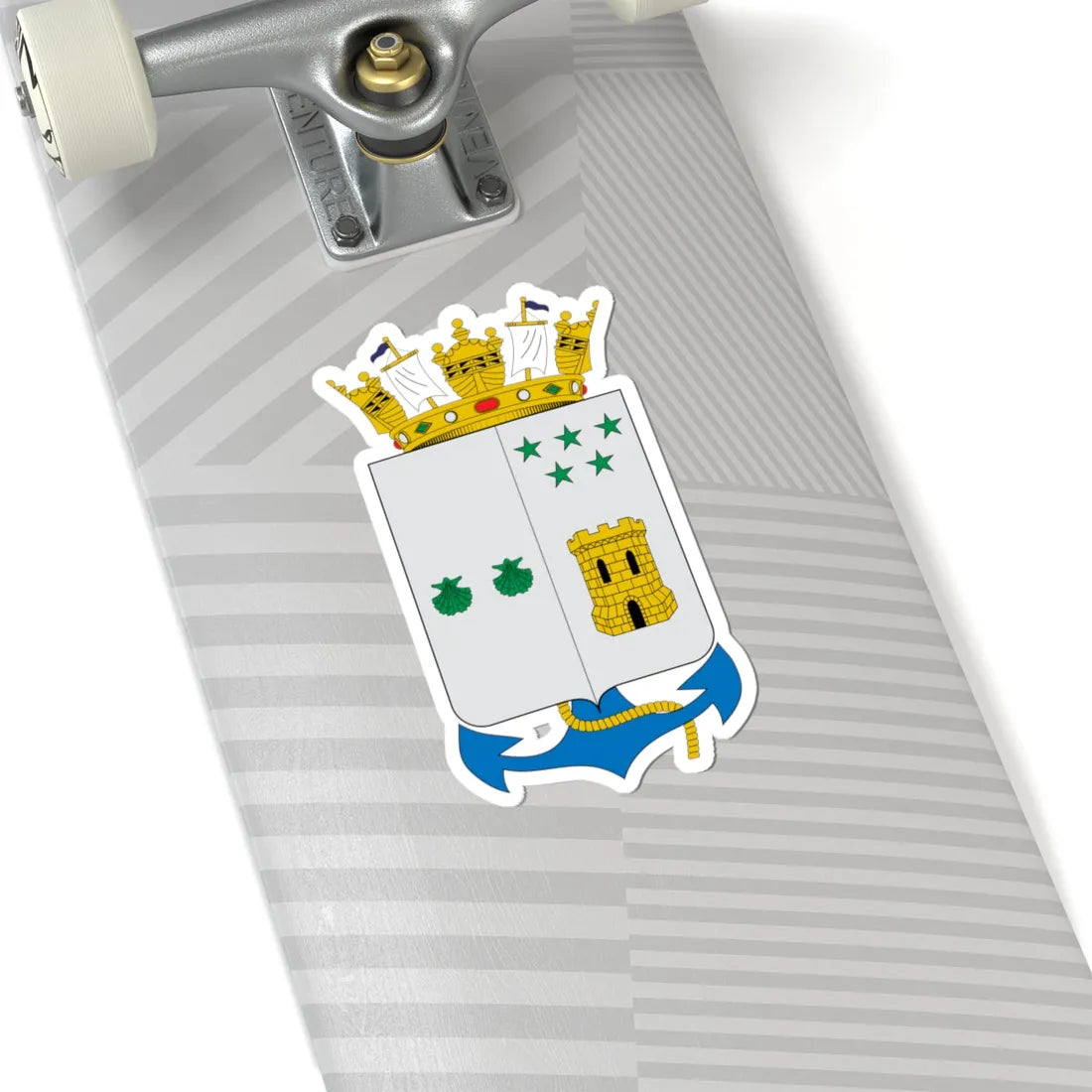 Escudo de Talcahuano (Chile) (Coat of Arms) STICKER Vinyl Kiss-Cut Decal - The Sticker Space
