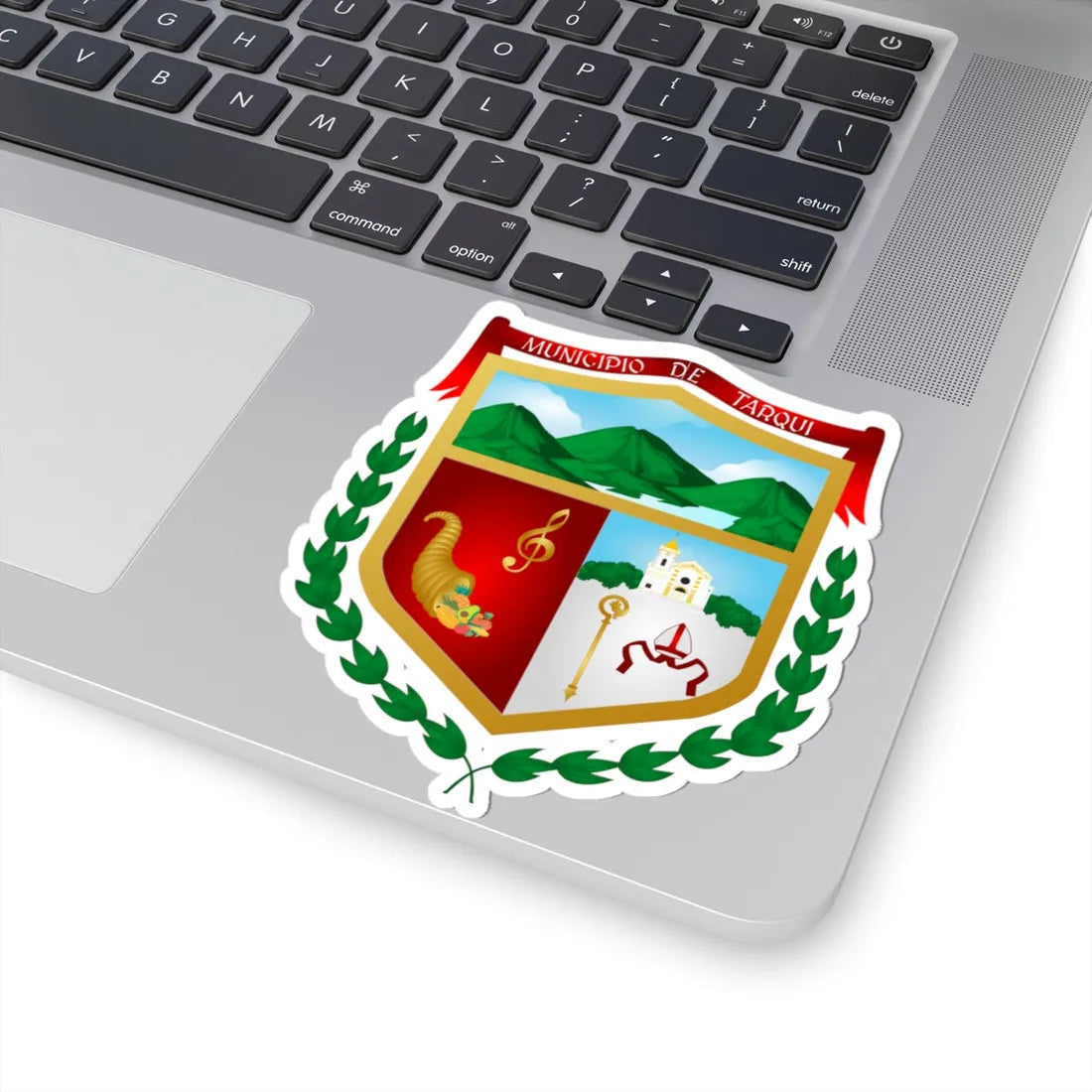 Escudo de Tarqui Huila (Colombia) (Coat of Arms) STICKER Vinyl Kiss-Cut Decal - The Sticker Space