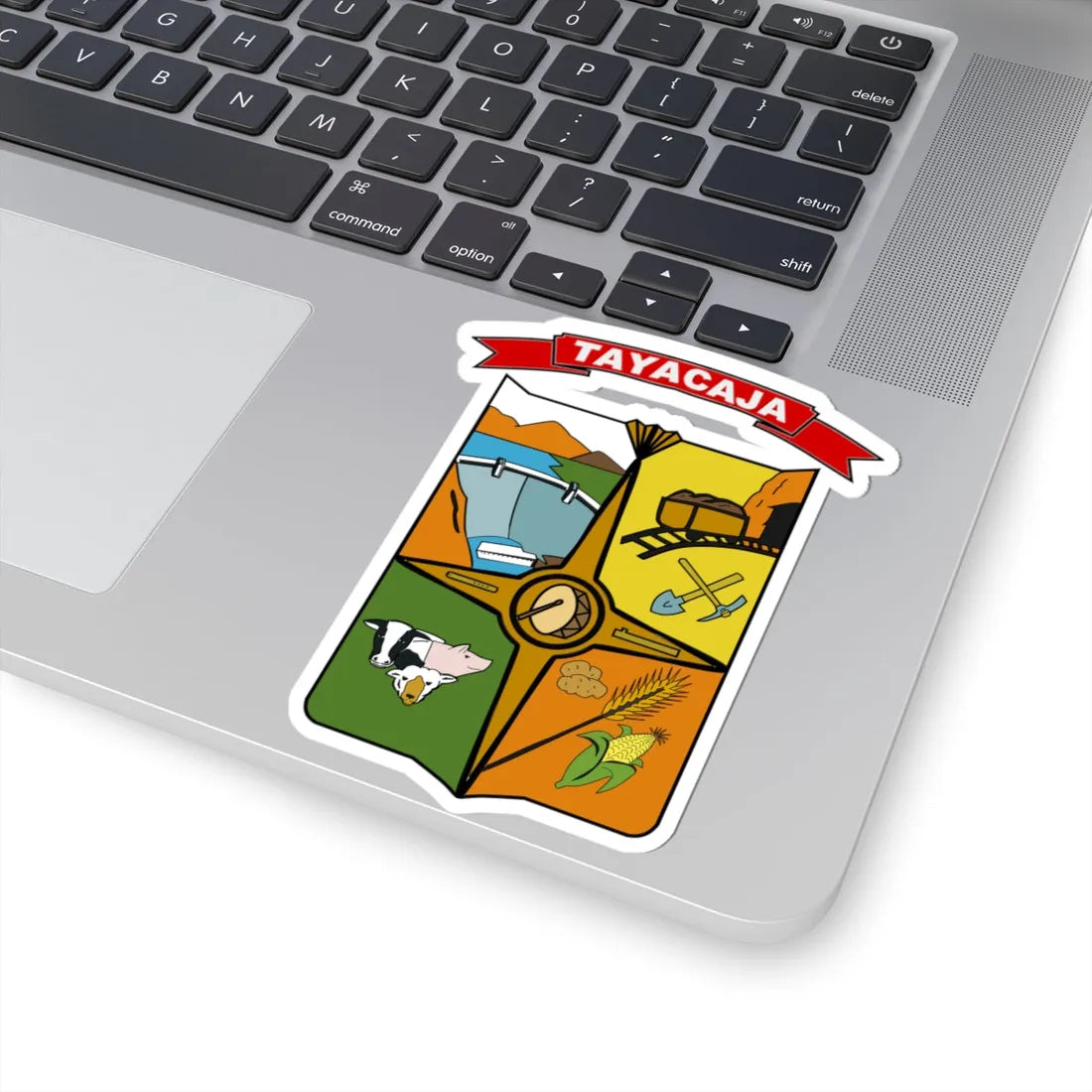 Escudo de Tayacaja (Peru) (Coat of Arms) STICKER Vinyl Kiss-Cut Decal - The Sticker Space