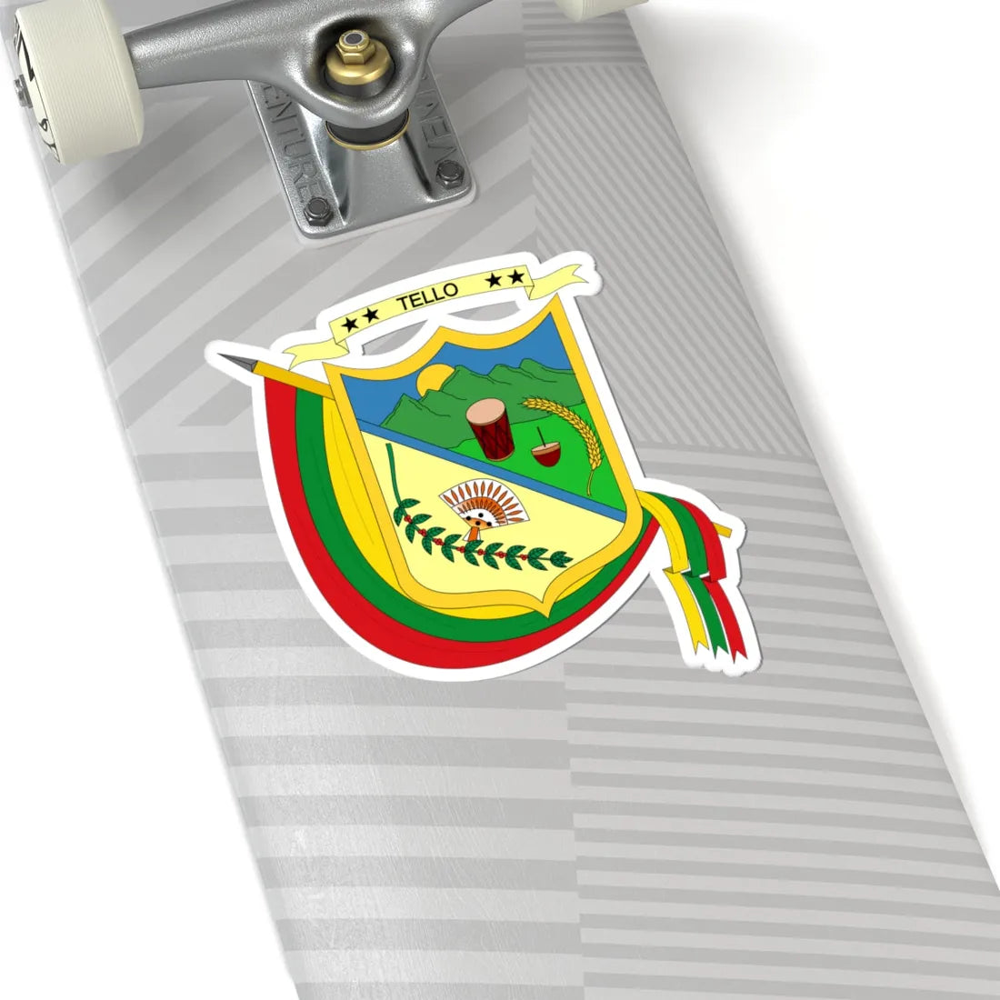 Escudo de Tello - Huila (Colombia) (Coat of Arms) STICKER Vinyl Kiss-Cut Decal - The Sticker Space