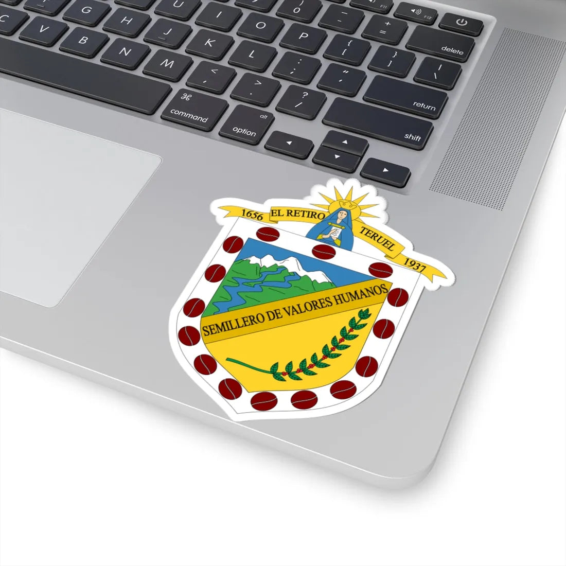 Escudo de Teruel - Huila (Colombia) (Coat of Arms) STICKER Vinyl Kiss-Cut Decal - The Sticker Space