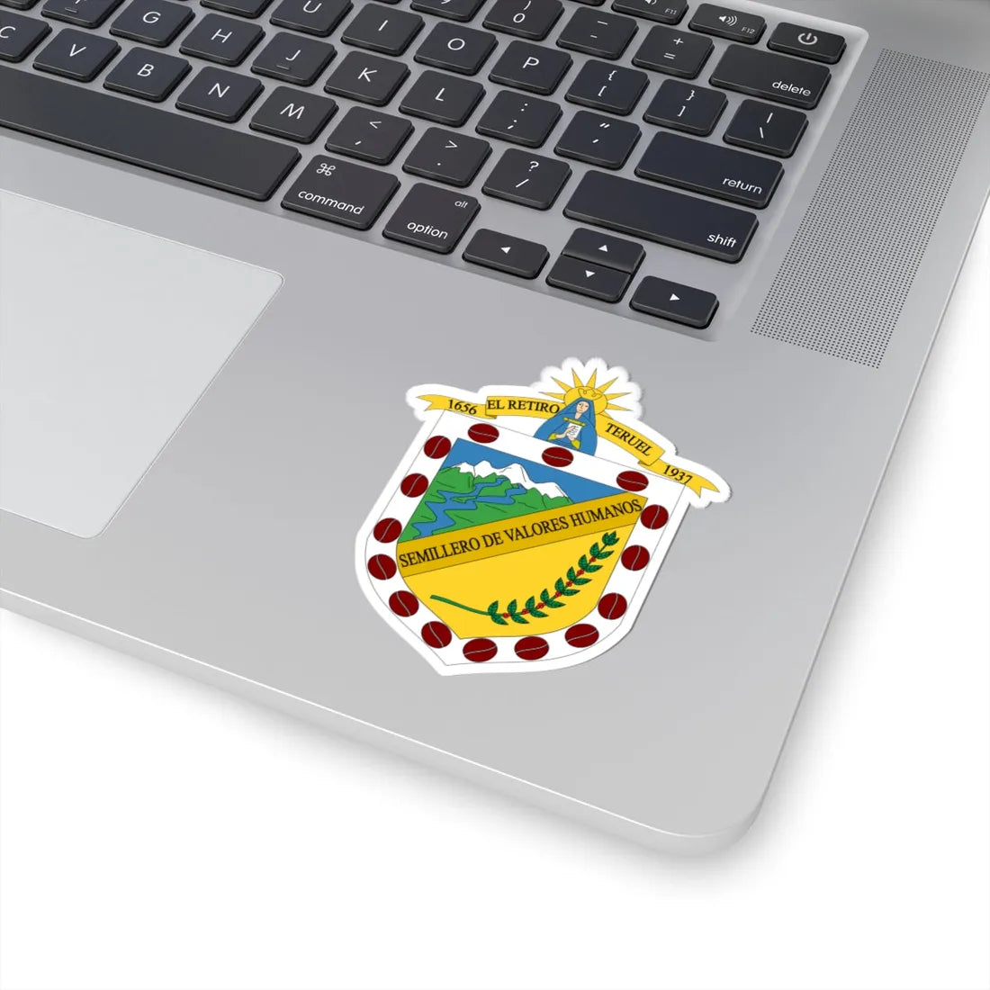 Escudo de Teruel - Huila (Colombia) (Coat of Arms) STICKER Vinyl Kiss-Cut Decal - The Sticker Space