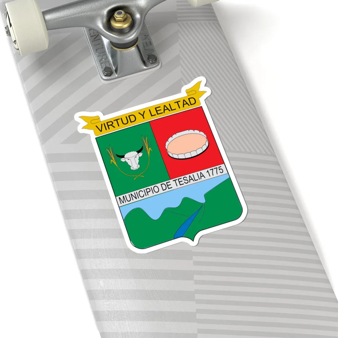 Escudo de Tesalia Huila (Colombia) (Coat of Arms) STICKER Vinyl Kiss-Cut Decal - The Sticker Space