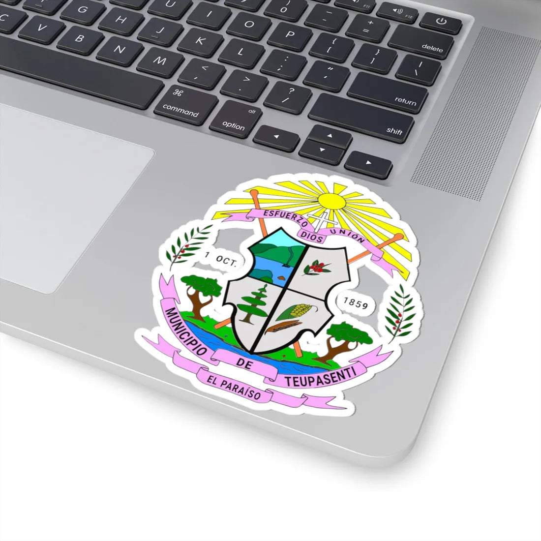 Escudo de Teupasenti (Honduras) (Coat of Arms) STICKER Vinyl Kiss-Cut Decal - The Sticker Space