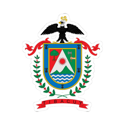 Escudo de Tibacuy (Colombia) (Coat of Arms) STICKER Vinyl Kiss-Cut Decal 3 Inch White - The Sticker Space