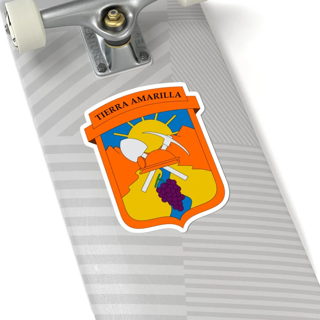 Escudo de Tierra Amarilla (Chile) (Coat of Arms) STICKER Vinyl Kiss-Cut Decal - The Sticker Space