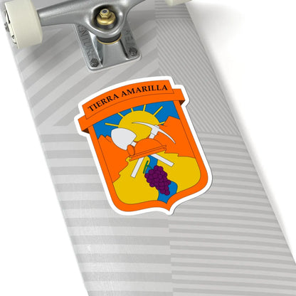 Escudo de Tierra Amarilla (Chile) (Coat of Arms) STICKER Vinyl Kiss-Cut Decal - The Sticker Space