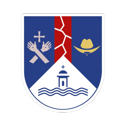 Escudo de Tierranueva San Luis Potosí (Mexico) (Coat of Arms) STICKER Vinyl Kiss-Cut Decal 4 Inch White - The Sticker Space