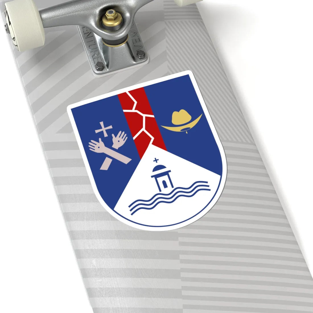 Escudo de Tierranueva San Luis Potosí (Mexico) (Coat of Arms) STICKER Vinyl Kiss-Cut Decal - The Sticker Space