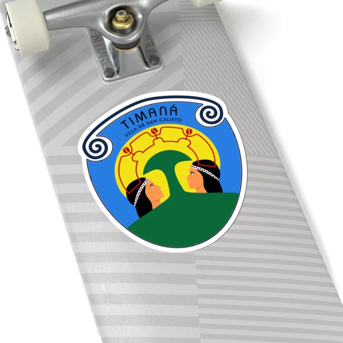 Escudo de Timana Huila (Colombia) (Coat of Arms) STICKER Vinyl Kiss-Cut Decal - The Sticker Space