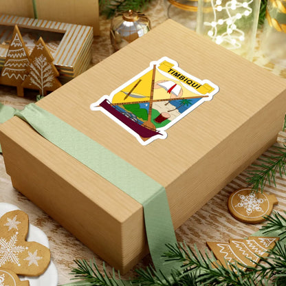 Escudo de Timbiquí - Cauca (Colombia) (Coat of Arms) STICKER Vinyl Kiss-Cut Decal - The Sticker Space