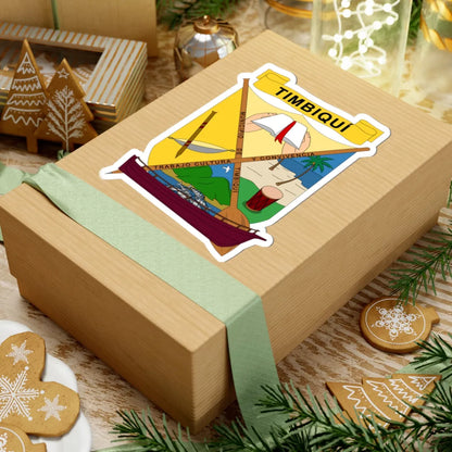 Escudo de Timbiquí - Cauca (Colombia) (Coat of Arms) STICKER Vinyl Kiss-Cut Decal - The Sticker Space