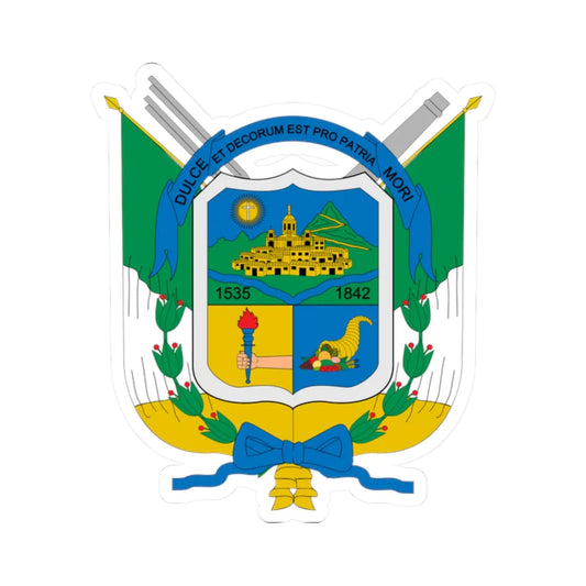 Escudo de Timbío (Colombia) (Coat of Arms) STICKER Vinyl Kiss-Cut Decal 2 Inch White - The Sticker Space