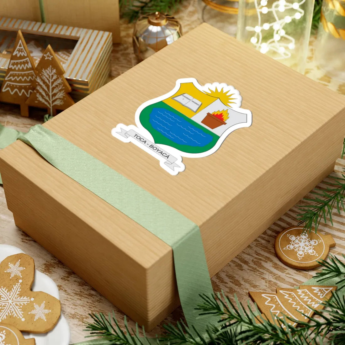 Escudo de Toca Boyacá (Colombia) (Coat of Arms) STICKER Vinyl Kiss-Cut Decal - The Sticker Space