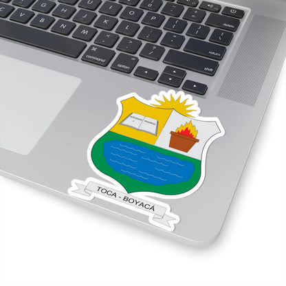Escudo de Toca Boyacá (Colombia) (Coat of Arms) STICKER Vinyl Kiss-Cut Decal - The Sticker Space