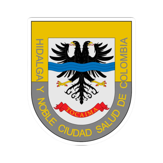 Escudo de Tocaima (Colombia) (Coat of Arms) STICKER Vinyl Kiss-Cut Decal 2 Inch White - The Sticker Space