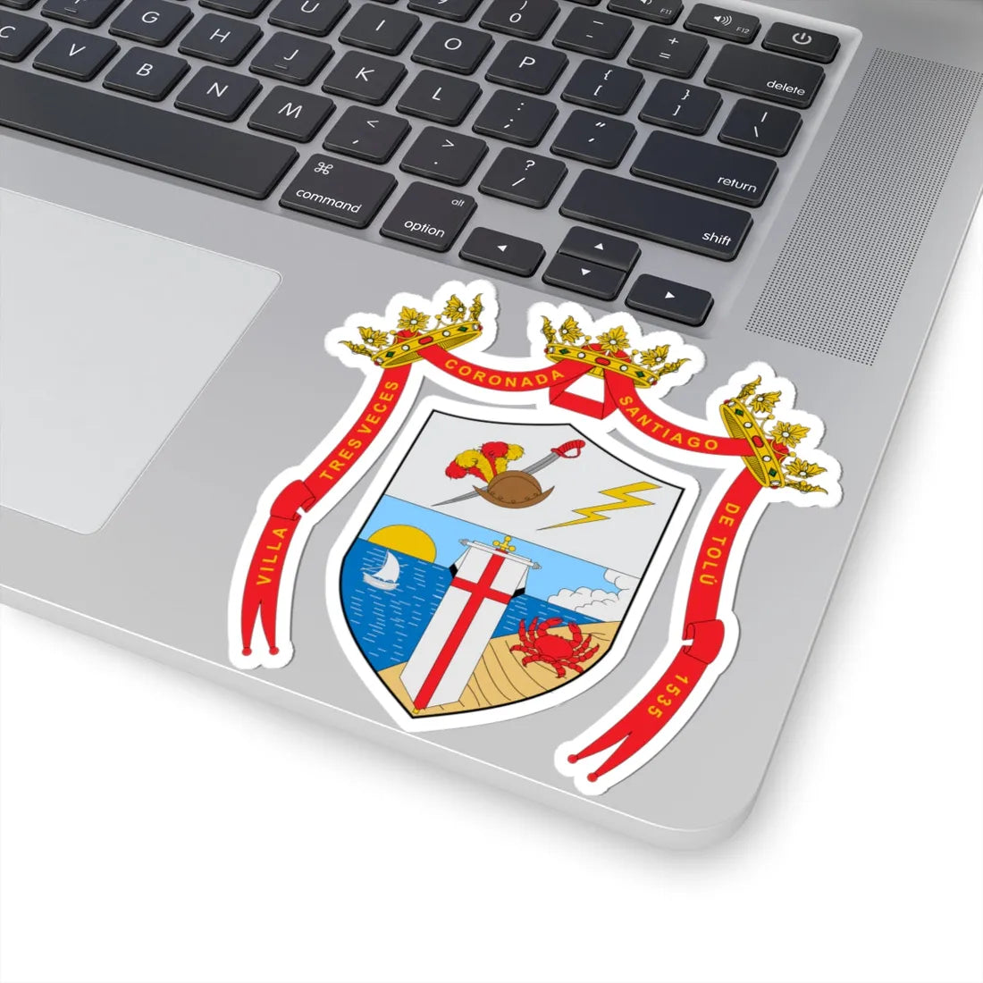 Escudo de Tolú (Colombia) (Coat of Arms) STICKER Vinyl Kiss-Cut Decal - The Sticker Space