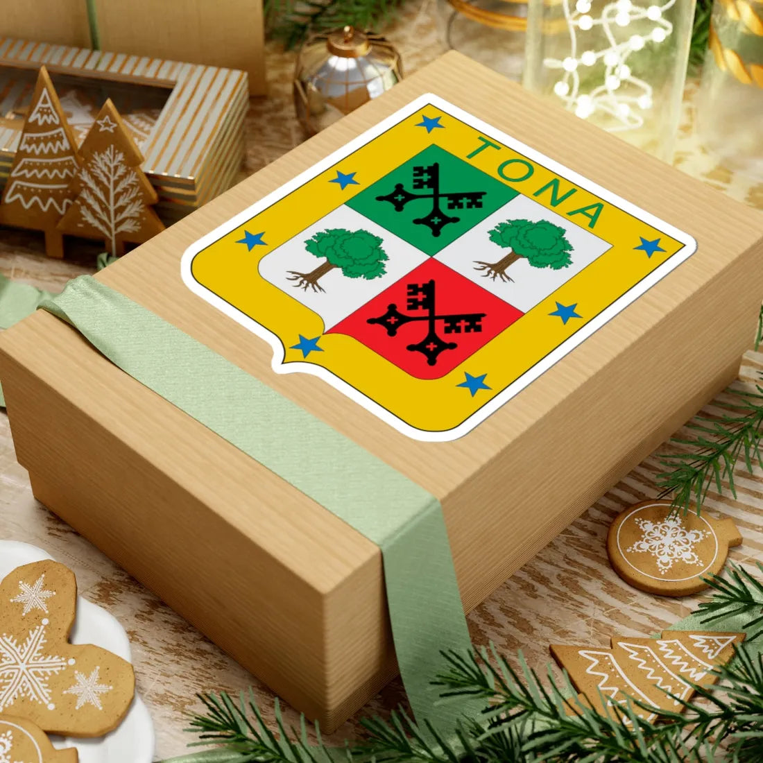 Escudo de Tona (Colombia) (Coat of Arms) STICKER Vinyl Kiss-Cut Decal - The Sticker Space