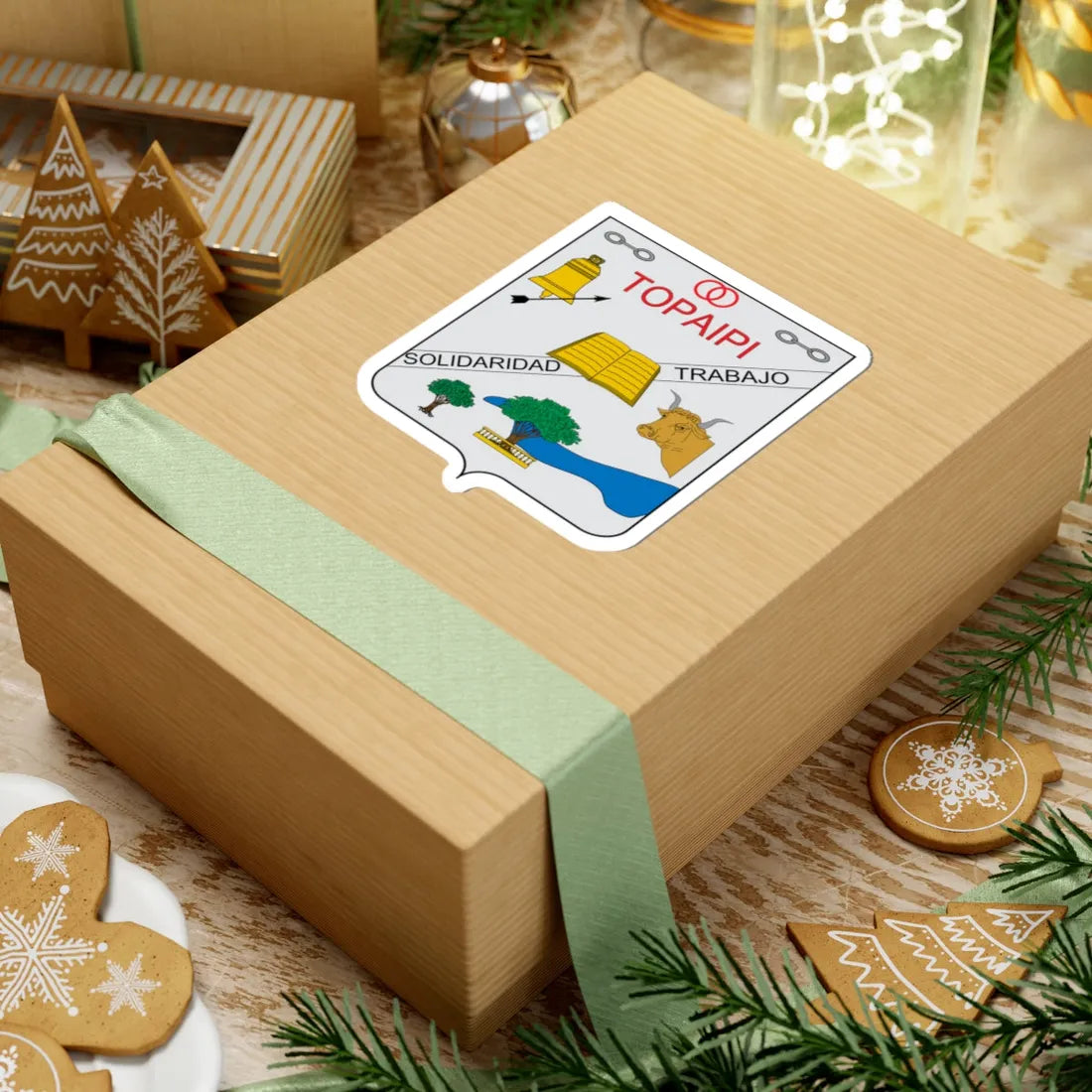 Escudo de Topaipí (Colombia) (Coat of Arms) STICKER Vinyl Kiss-Cut Decal - The Sticker Space