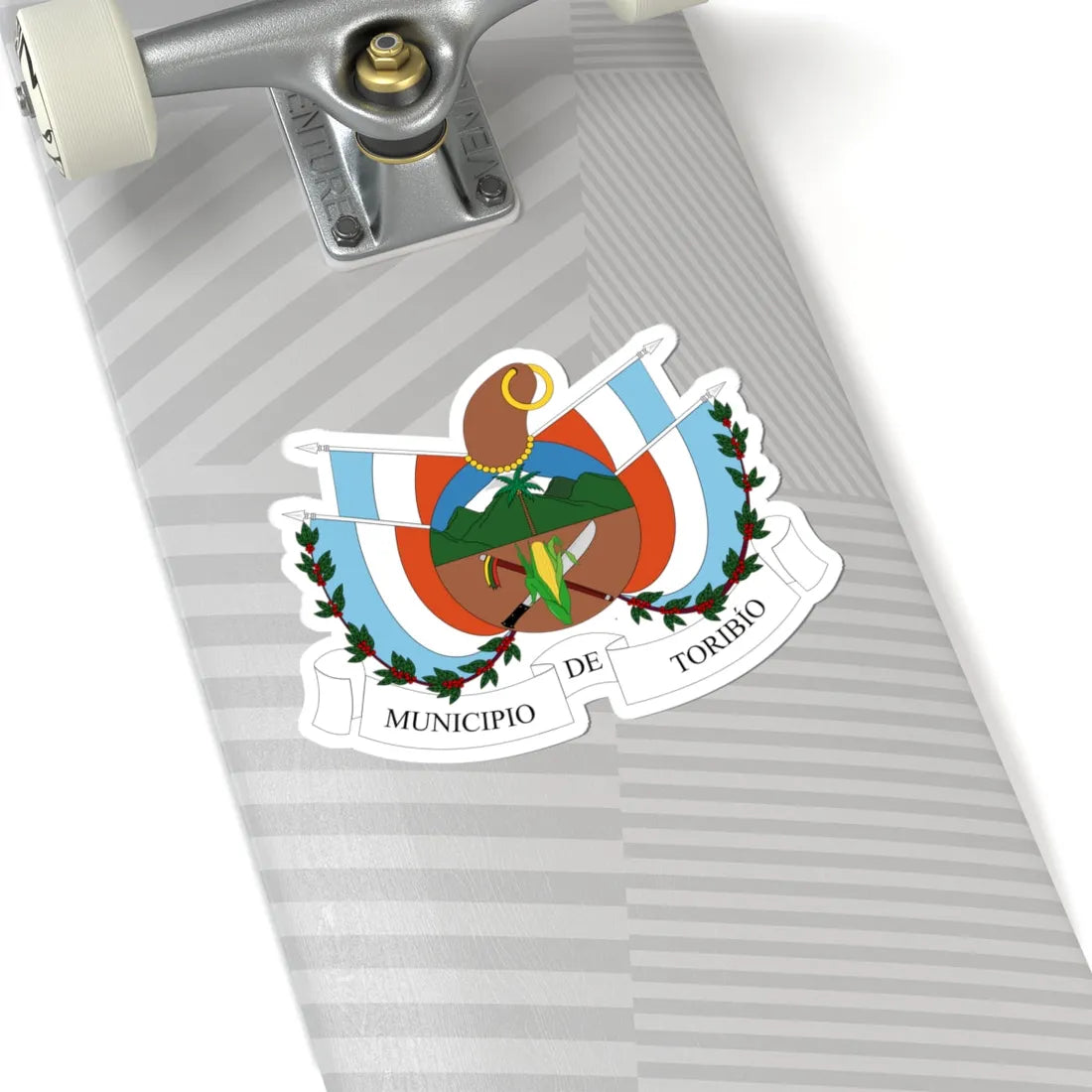 Escudo de Toribío - Cauca (Colombia) (Coat of Arms) STICKER Vinyl Kiss-Cut Decal - The Sticker Space
