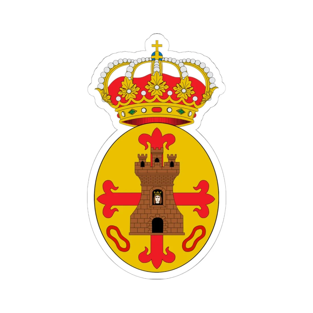 Escudo de Torredonjimeno (Spain) (Coat of Arms) STICKER Vinyl Kiss-Cut Decal - The Sticker Space