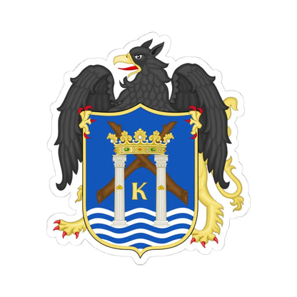 Escudo de Trujillo Perú (Peru) (Coat of Arms) STICKER Vinyl Kiss-Cut Decal 4 Inch White - The Sticker Space