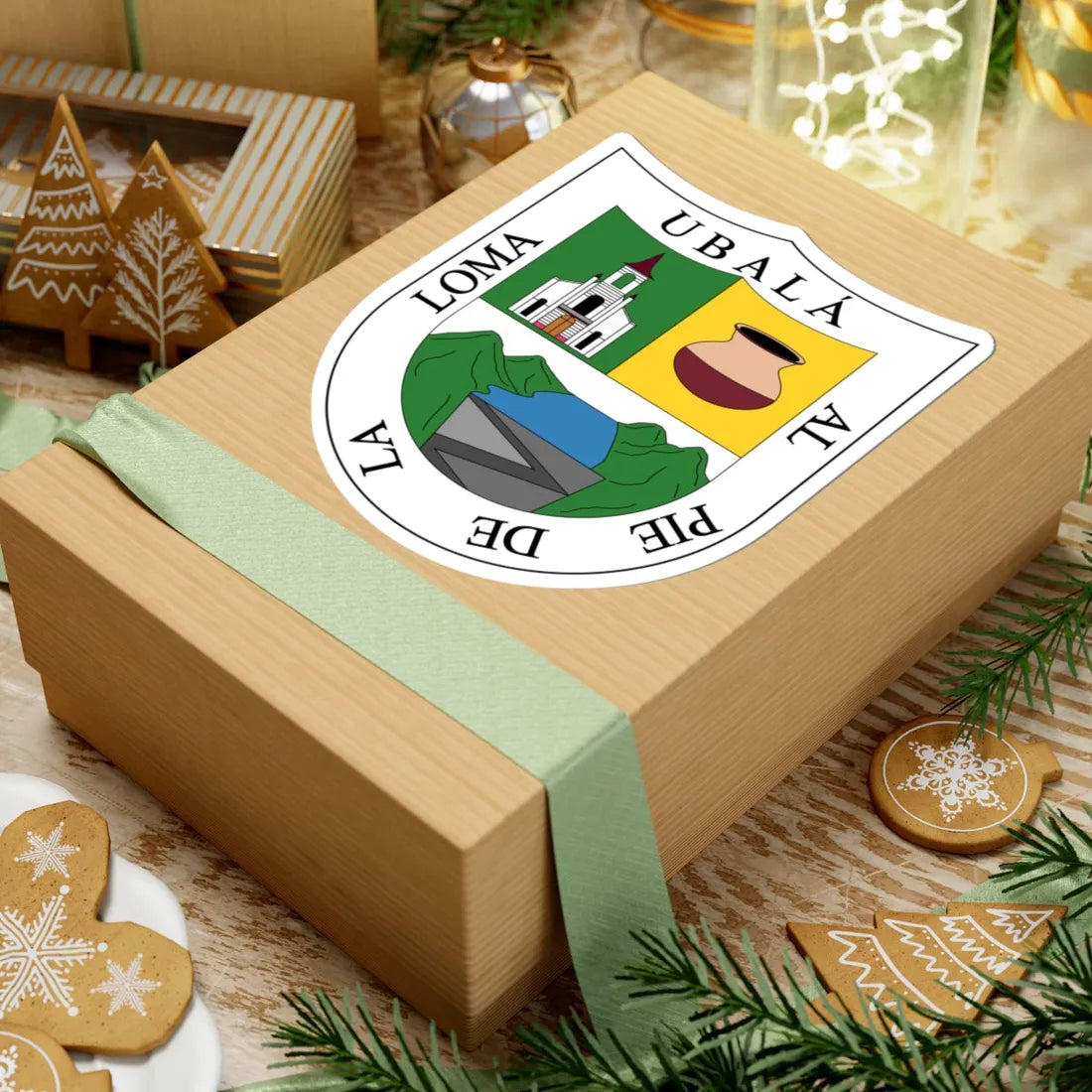 Escudo de Ubalá - Cundinamarca (Colombia) (Coat of Arms) STICKER Vinyl Kiss-Cut Decal - The Sticker Space