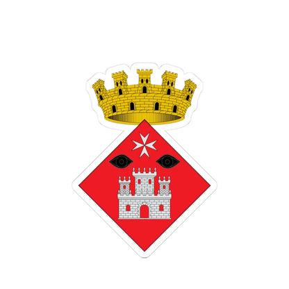 Escudo de Ulldecona DOGC (Spain) (Coat of Arms) STICKER Vinyl Kiss-Cut Decal 3 Inch White - The Sticker Space
