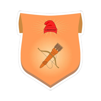 Escudo de Uriangato Guanajuato México (Mexico) (Coat of Arms) STICKER Vinyl Kiss-Cut Decal 4 Inch White - The Sticker Space