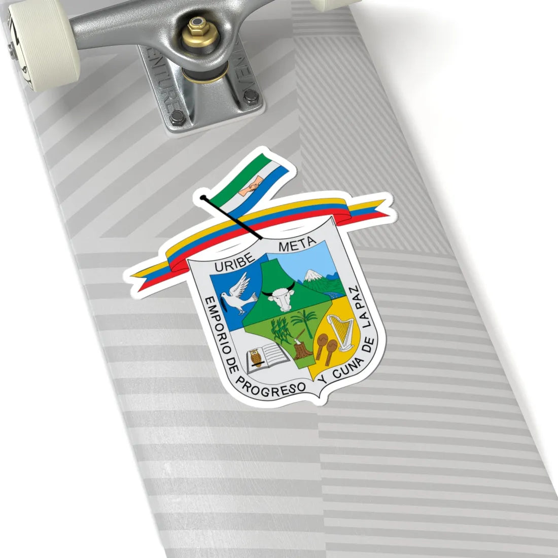 Escudo de Uribe Meta (Colombia) (Coat of Arms) STICKER Vinyl Kiss-Cut Decal - The Sticker Space