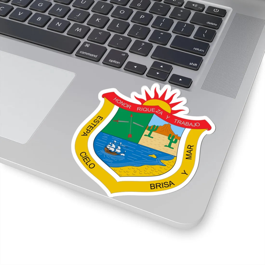 Escudo de Uribia La Guajira (Colombia) (Coat of Arms) STICKER Vinyl Kiss-Cut Decal - The Sticker Space