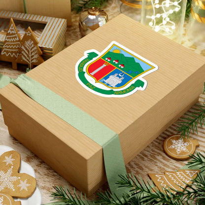 Escudo de Usiacurí (Colombia) (Coat of Arms) STICKER Vinyl Kiss-Cut Decal - The Sticker Space