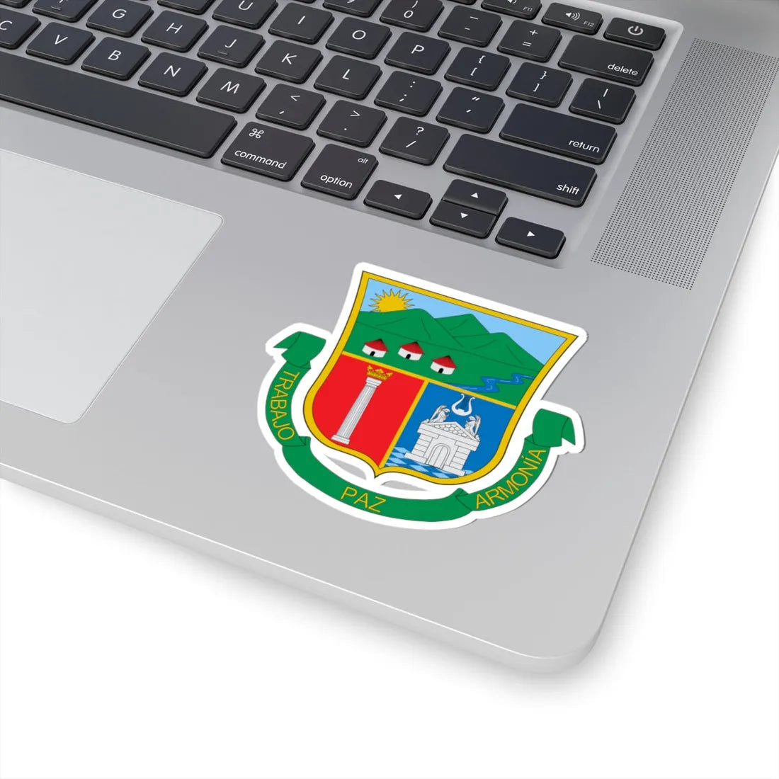 Escudo de Usiacurí (Colombia) (Coat of Arms) STICKER Vinyl Kiss-Cut Decal - The Sticker Space