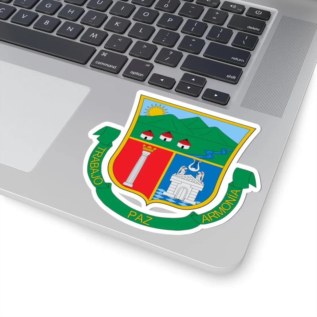 Escudo de Usiacurí (Colombia) (Coat of Arms) STICKER Vinyl Kiss-Cut Decal - The Sticker Space
