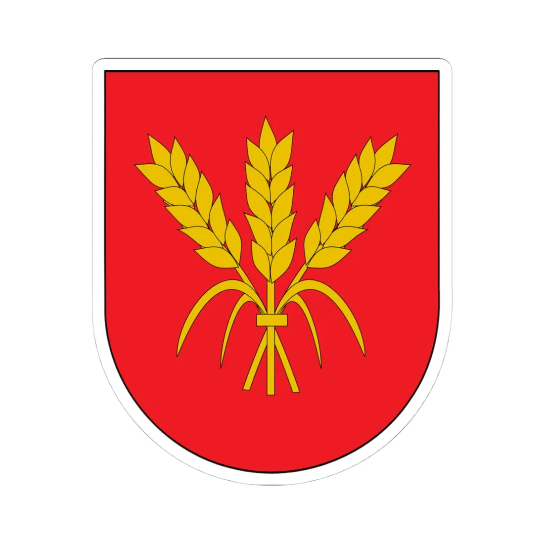 Escudo de Uterga (Spain) (Coat of Arms) STICKER Vinyl Kiss-Cut Decal 4 Inch White - The Sticker Space