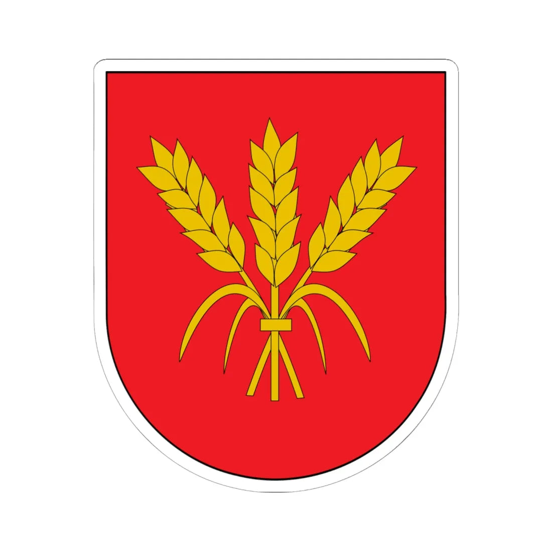 Escudo de Uterga (Spain) (Coat of Arms) STICKER Vinyl Kiss-Cut Decal 6 Inch White - The Sticker Space