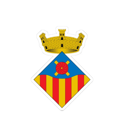 Escudo de Vallromanes (Spain) (Coat of Arms) STICKER Vinyl Kiss-Cut Decal 3 Inch White - The Sticker Space