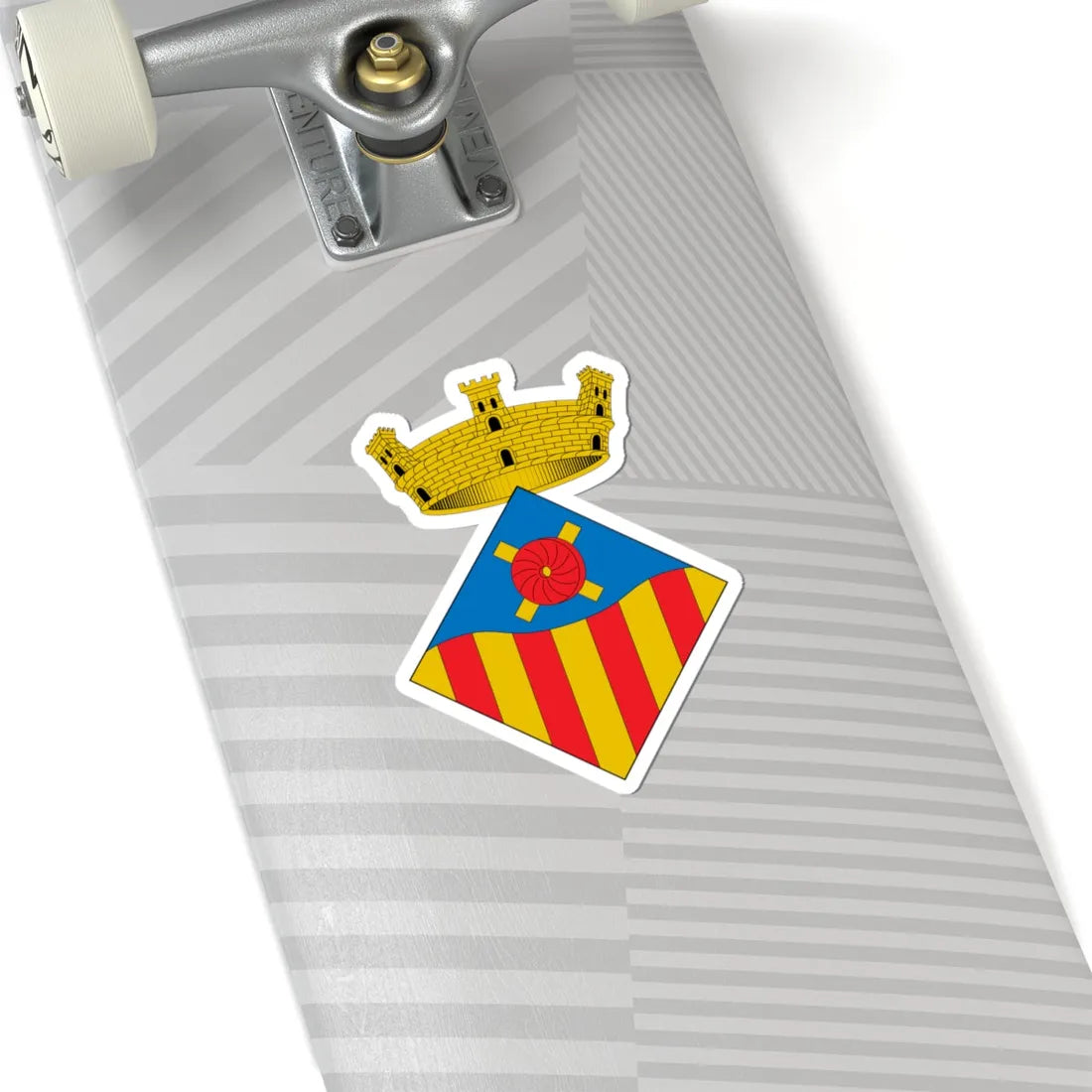 Escudo de Vallromanes (Spain) (Coat of Arms) STICKER Vinyl Kiss-Cut Decal - The Sticker Space
