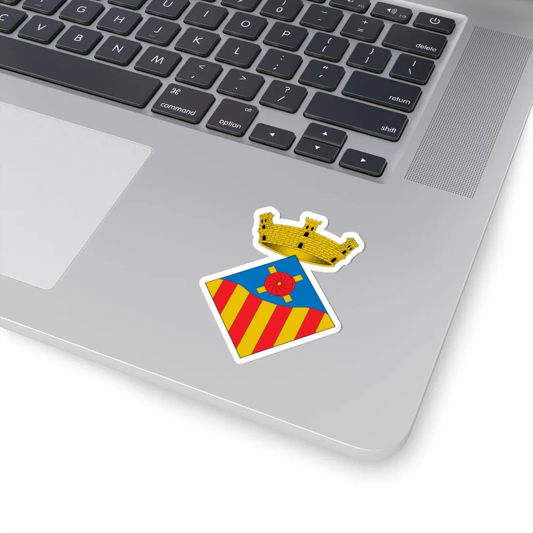 Escudo de Vallromanes (Spain) (Coat of Arms) STICKER Vinyl Kiss-Cut Decal - The Sticker Space