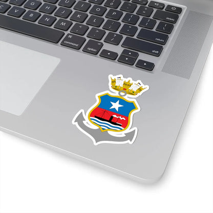 Escudo de Valparaíso 1870-1960 (Chile) (Coat of Arms) STICKER Vinyl Kiss-Cut Decal - The Sticker Space