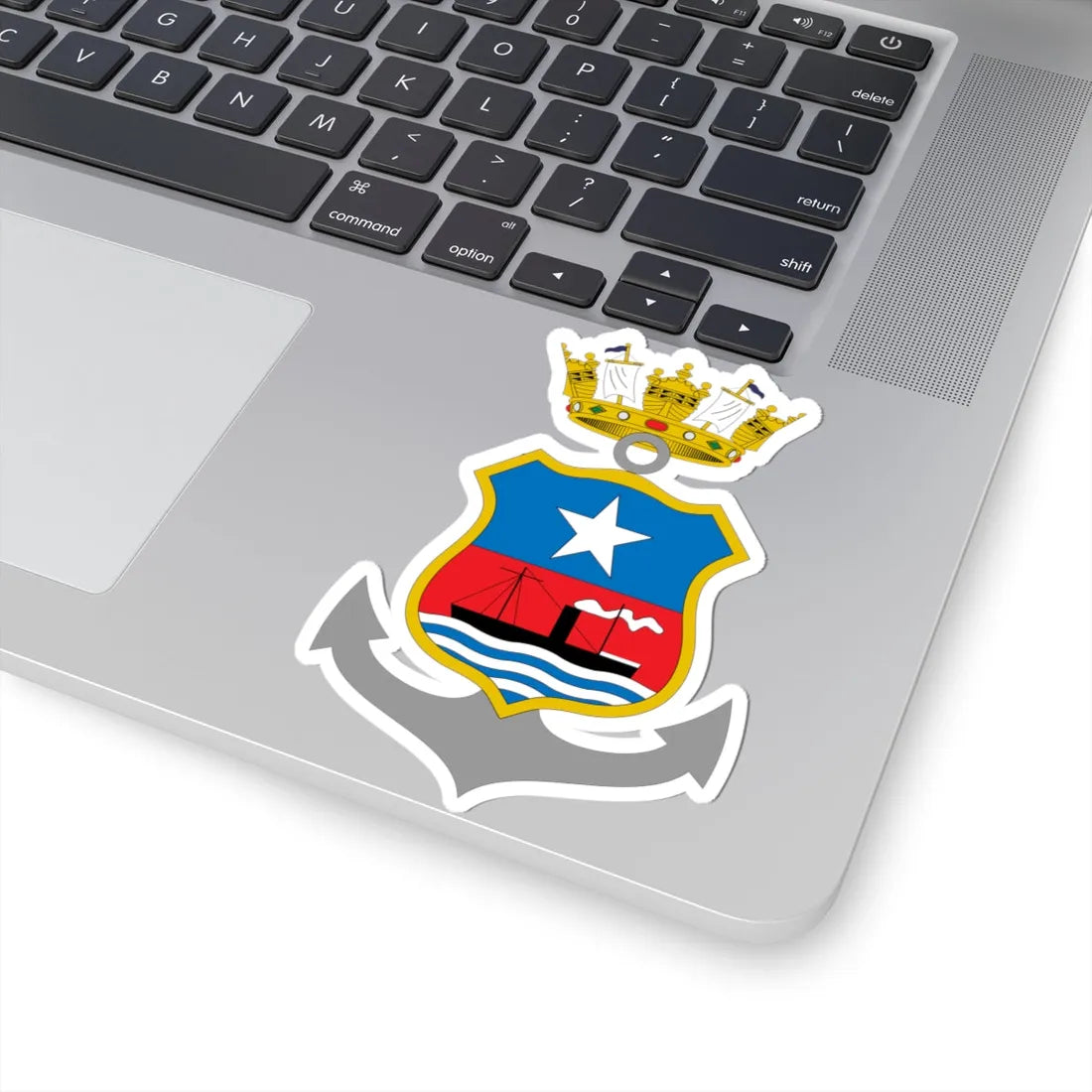 Escudo de Valparaíso 1870-1960 (Chile) (Coat of Arms) STICKER Vinyl Kiss-Cut Decal - The Sticker Space