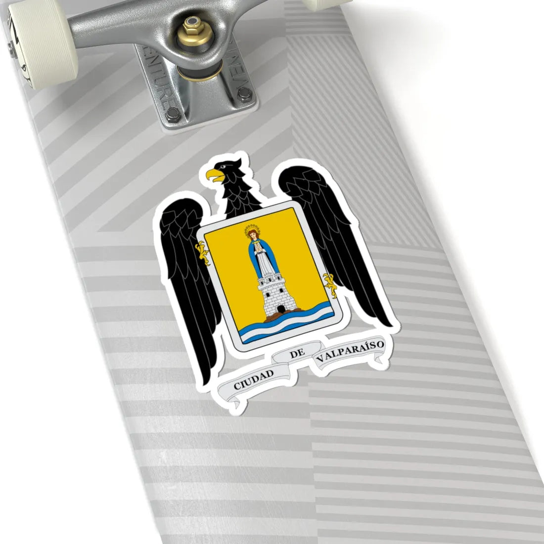 Escudo de Valparaíso Chile (Chile) (Coat of Arms) STICKER Vinyl Kiss-Cut Decal - The Sticker Space