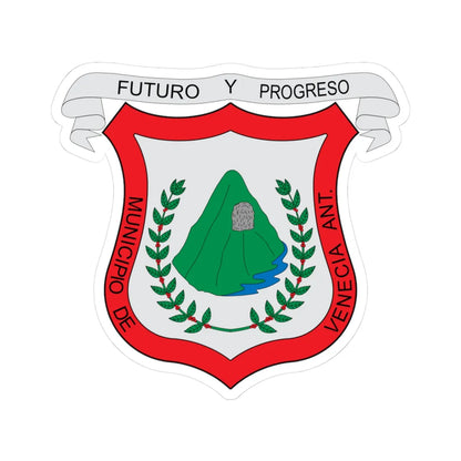 Escudo de Venecia Antioquia (Colombia) (Coat of Arms) STICKER Vinyl Kiss-Cut Decal 3 Inch White - The Sticker Space